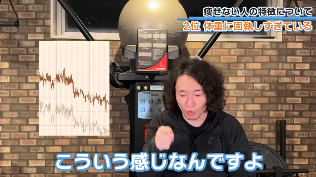 体重計の数字に固執しすぎる